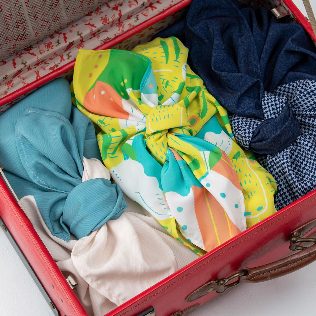 Asakura Senpu Ultra Plain Tiger and Bird Water-Repellent Furoshiki, Nagare, Weave,