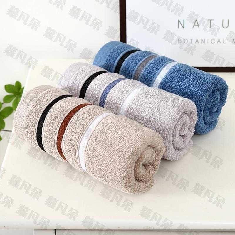 Time flies, household thickened absorbent quick-drying bath towel, bath towel welfare, soft face towel