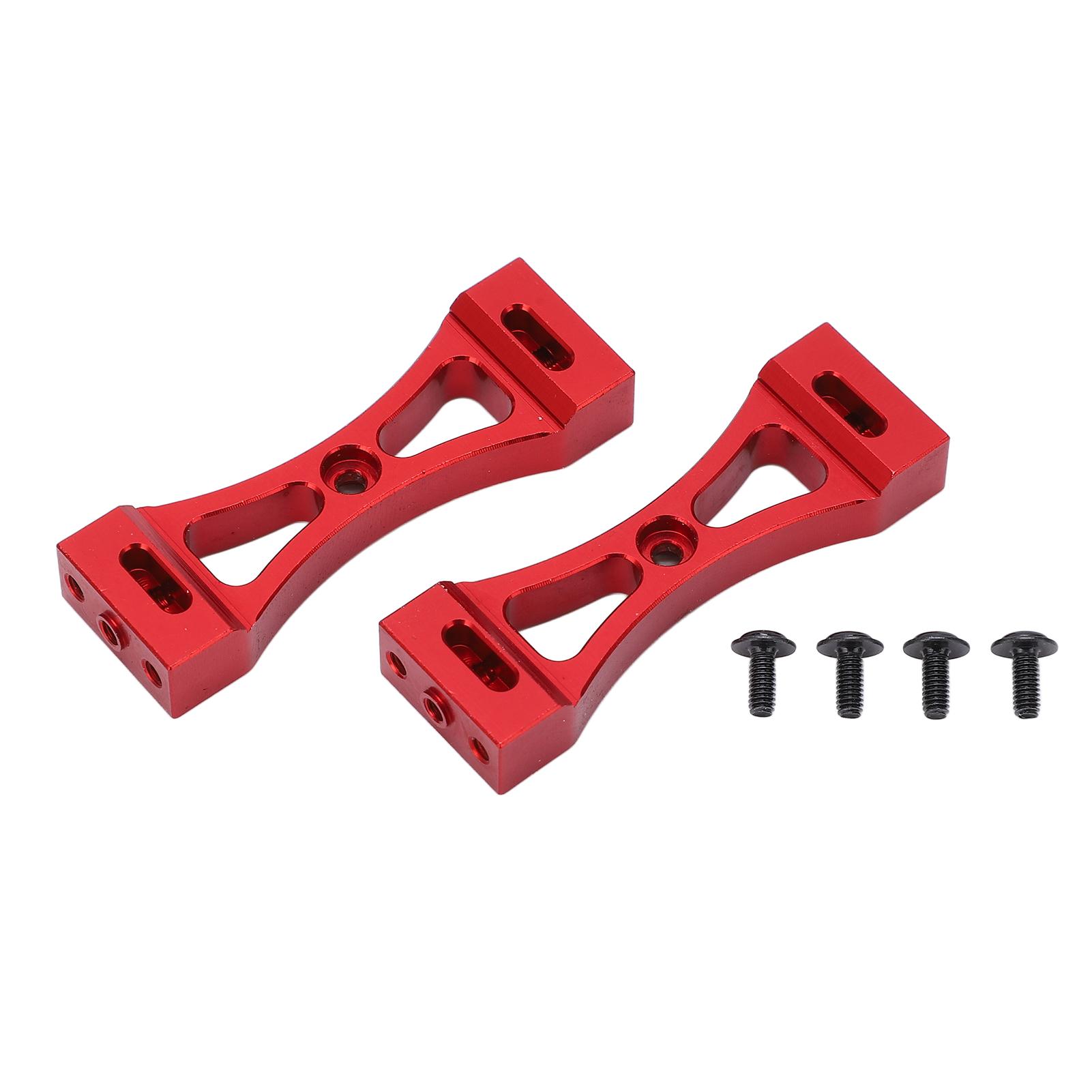 

2Pcs RC Metal Beam 53mm Length Center Fixed Bracket Aluminum for WPL B14 B16 B36 Q60 Q61Red