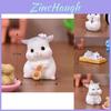 Figurine încântătoare de hamster din rășină, ideale pentru ghivece cu suculente sau grădini de zâne