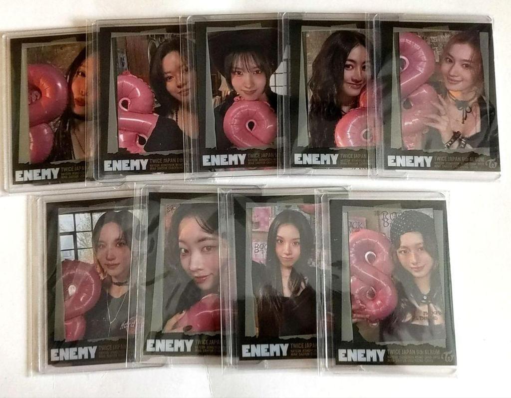 [USED] TWICE ~ JYP Bonus Trading Card Photo Card Hard Card Case Complete Set