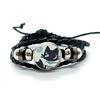 Carini FPE Cartone Animato Gioco Braccialetti in Pelle Claire Engel Braccialetti Intrecciati Multistrato Bangles Gioielli Fatti a Mano Regali