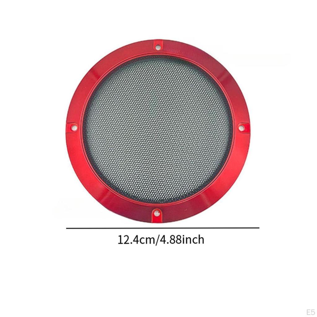 2 Pieces Speaker Grill Covers Decorative DIY,Sturdy,Circle Subwoofer Guard Protectors for Shopping