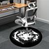 1pc Dragon Emblem Office Round Area Rug, Under Office Chairs Bedroom Living Room Home Decor, Room Deco, Available in Various Sizes