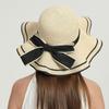 Wide Brim Straw Weave Sun Hat Bohemian Fisherman Hat Elegant Sunscreen Bucket Hat  Ladies/Girls