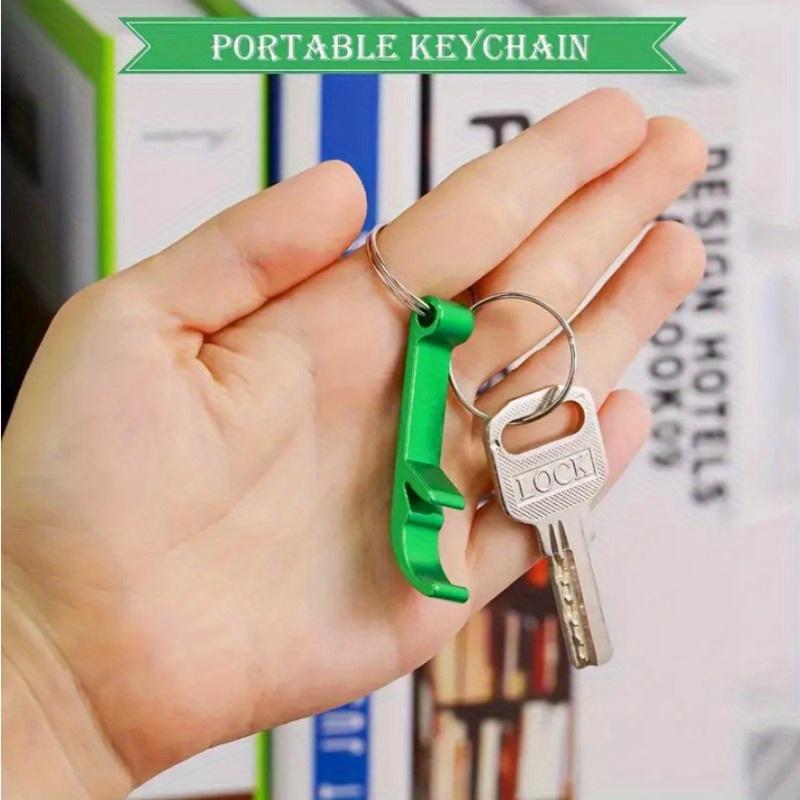 10pcs Multi‑function Aluminum Alloy Beer Bottle Opener, Creative 2-in-1 Screwdriver Key Ring, Portable Can Opener