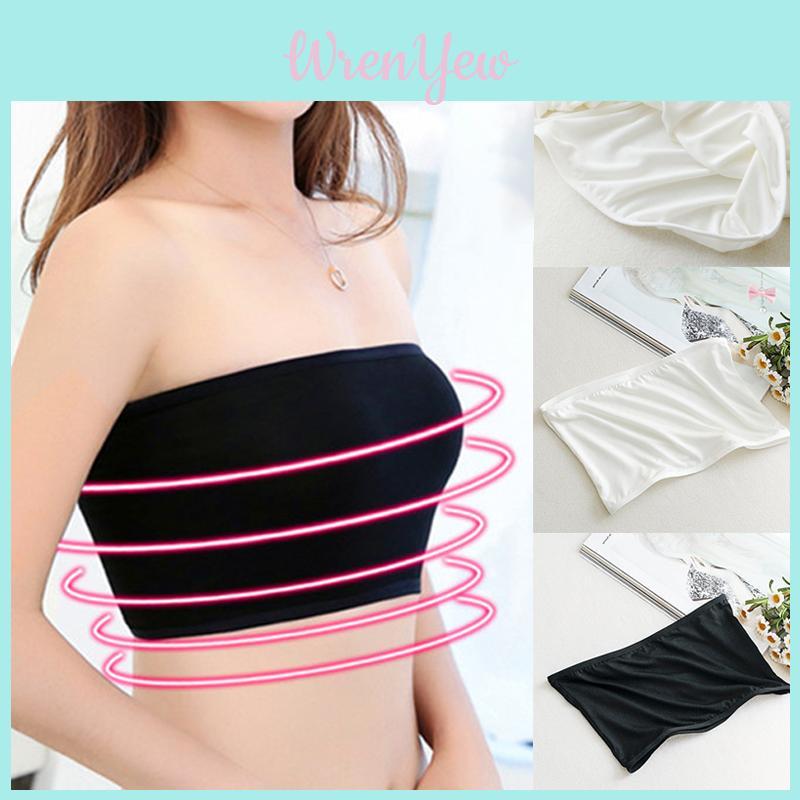 Reggiseno Sportivo Bandeau Senza Spalline Senza Cuciture Comfort Assoluto In Elegante Bianco e Nero