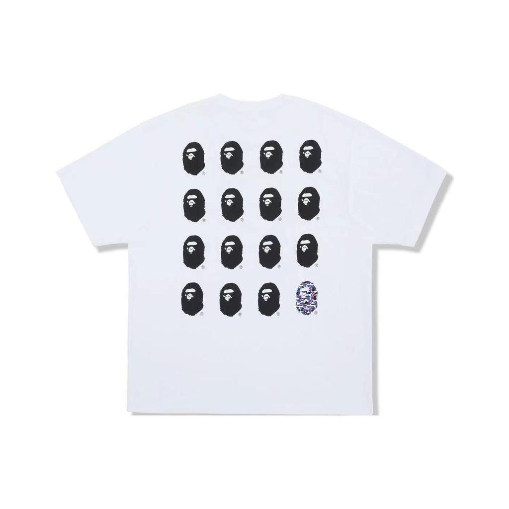 A BATHING APE Head T-Shirts Men's Crew Neck Moderate 1122-110-008