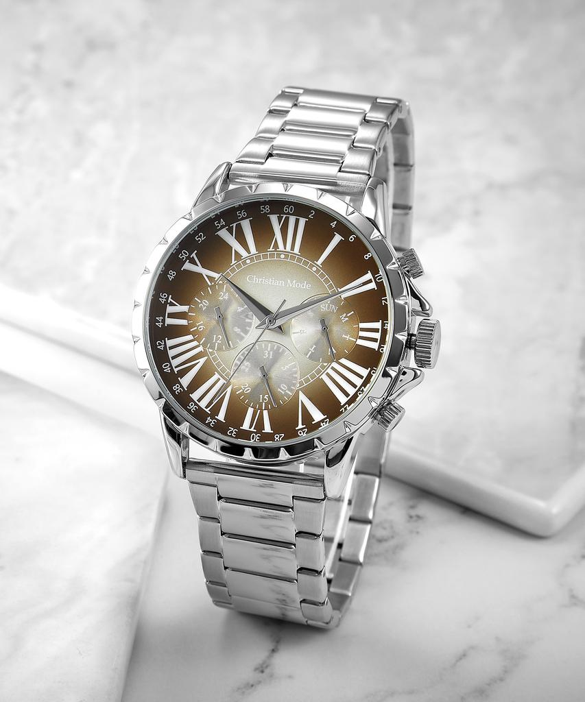 Keuliseuchyanmodeu Men'S Multifunction Metal Watch Cm421Brs