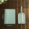 Personalized Artificial Leather Passport Holder Custom Name Foldable Lightweight Luggage Tag Ideal for Outings and Travel Gifts