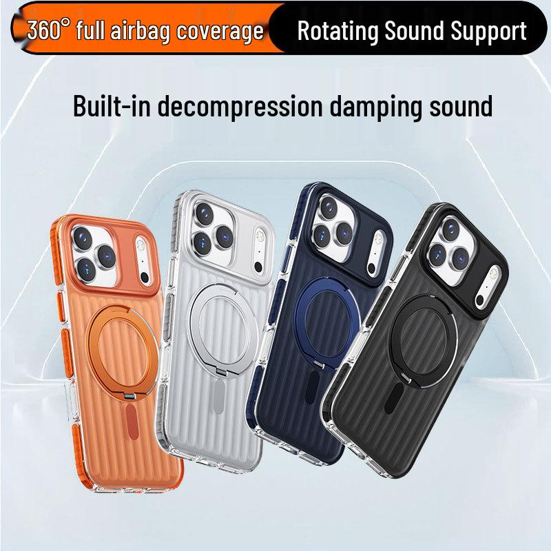 360° Rotating Metal Stand Magnetic Case for iPhone 17 Pro Max 17 Pro Max