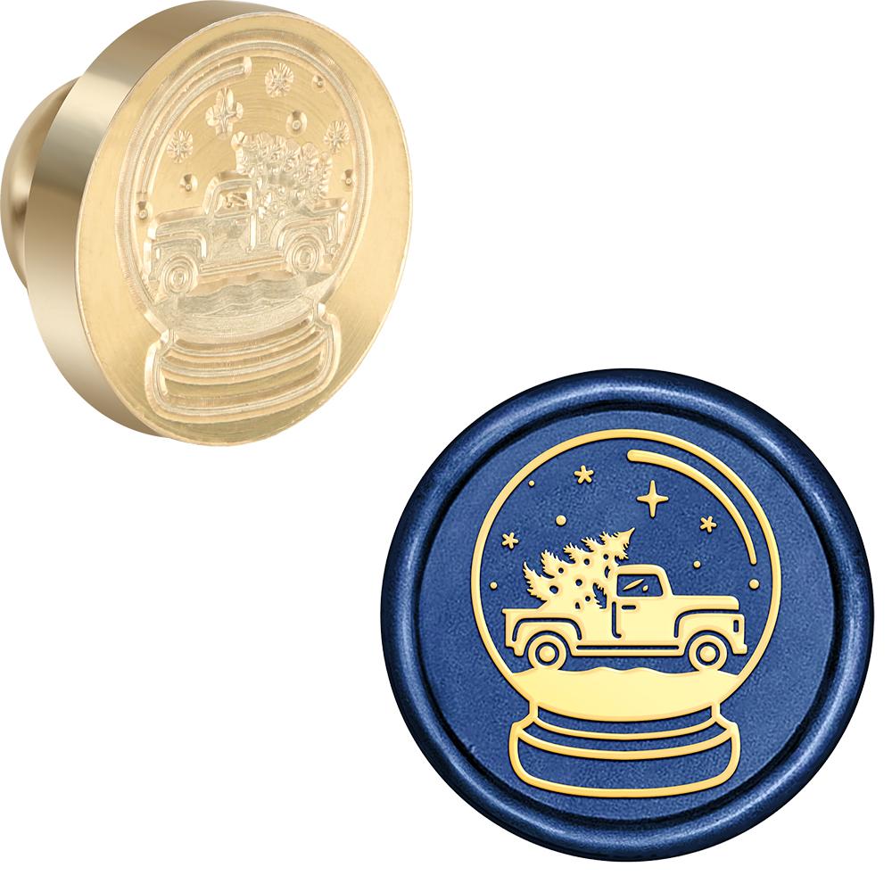 

Рождественский хрустальный шар, штампы для восковых печатей, штамп для восковой печати «Снежинка», канун Рождества, для приглашений, конвертов, открыток, украшения подарков