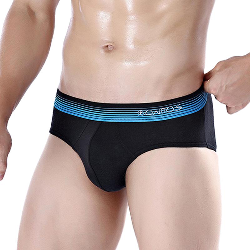 BONITOS 1 Stücke Baumwolle Herren Slips Einfarbig Männer Höschen Sexy Unterwäsche