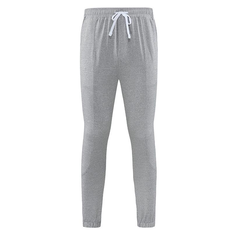 Men's Quick-Dry Ice-Feeling Running Pants, Tapered Fit for Outdoor Fitness, Solid Color, Summer 2024 Collection.