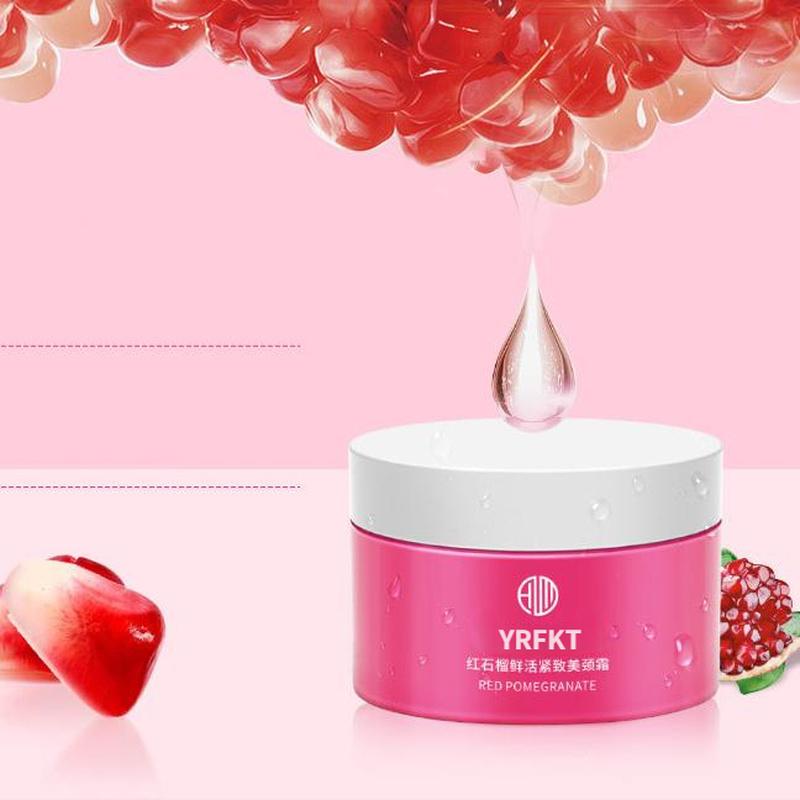 Red Pomegranate Fresh and Firming Body Care Lifting and Removing Neck Lines and Neck Care Cream Moisturizing Neck Cream