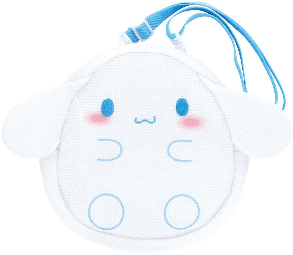Skater Mesh Shoulder Bag with Sanrio Cinnamoroll Design Die-Cut (SBM1D-A)