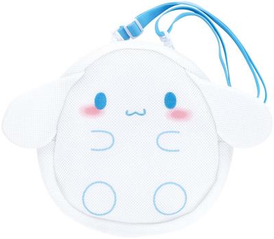 Mesh Shoulder Bag with Sanrio Cinnamoroll Design Die-Cut (SBM1D-A)