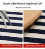2026 Summer Women's Striped Floor-Length High Waist Loose Wide-Leg Pants