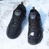 Anti-slip Men's Winter Sneakers Warm Outdoor Hiking Shoes Plush Casual Sports Shoes for Camping Climbing Trekking