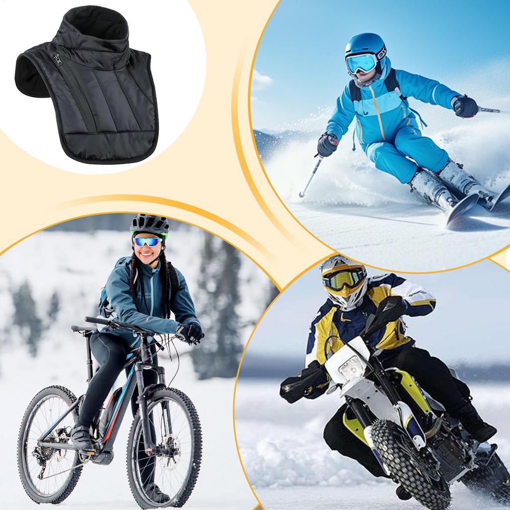 Multifunctional Neck Warmer Gaiter with Storage Bag for Men & Women, Windproof Winter Scarf for Motorcycle Riding & Outdoor