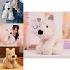 White/brown West Highland Terrier Plush Toy Pillow For Sleeping And Cuddling Great Birthday Gift For Boys And Girls