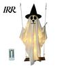 Durable Halloween Holiday Decor Hanging Ghost for Outdoor Decoration, Cute Flying Satin White Reusable Party Decorations Home, Tree, Porch,