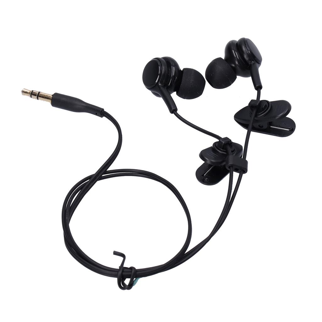 Waterproof Short Cord Headphones Clear Sound Quality No Knots Swimming Earphones for Surfing Running