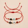 Go2boho Red String Friendship Bracelet For Women Men Kid Family GIft Design Evil Eye Crose Acessories Lukcy Jewelry
