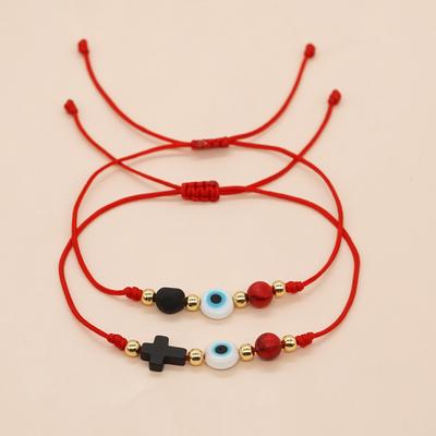 Go2boho Red String Friendship Bracelet For Women Men Kid Family GIft Design Evil Eye Crose Acessories Lukcy Jewelry