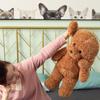 Adorable Teddy Dog Plush Toy Cute Sitting Puppy Doll For Girls Soft And Cuddly
