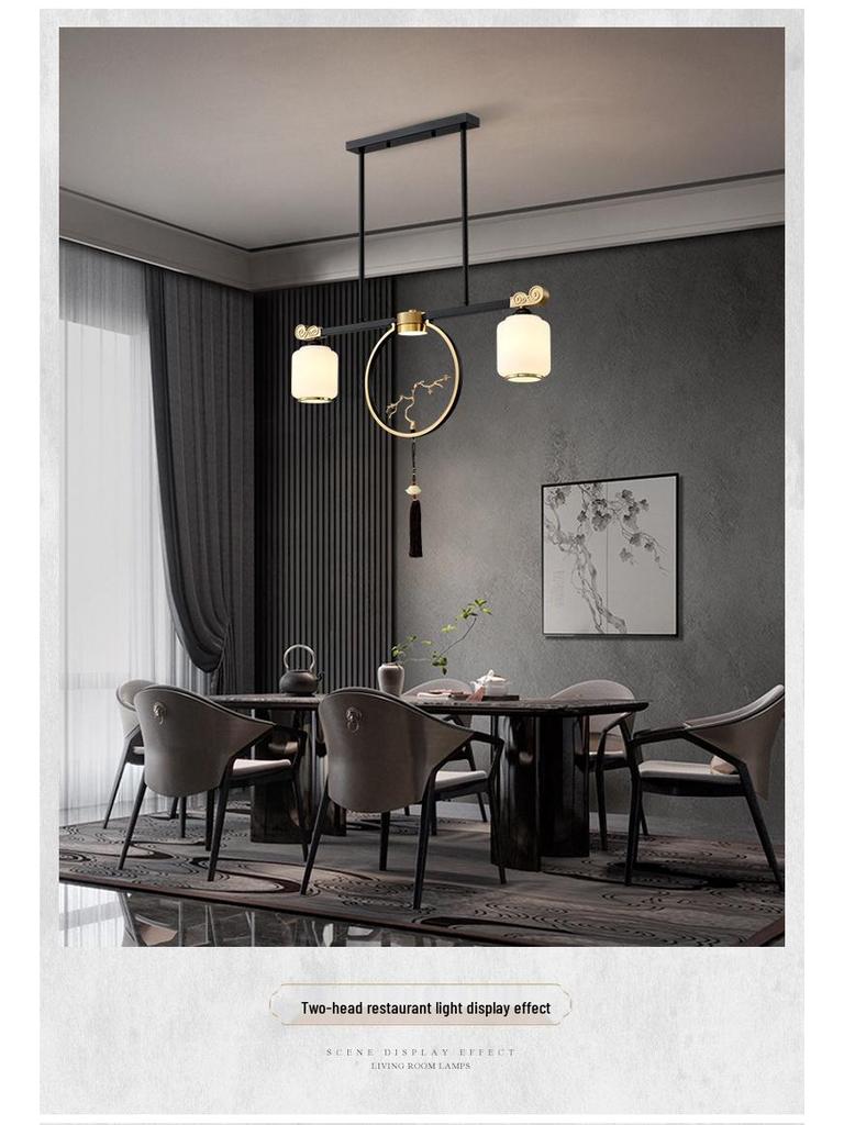 2024 Modern Chinese Style Chandelier for Living Room, Dining Room, or Bedroom - Simple and Elegant Atmosphere with Hotel-Quality Lighting