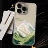 Ins Style Snow Mountain iPhone Case - 17Pro Max & iPhone16 Compatible, Full Coverage, Drop-Proof, Soft Case for Apple 11, 12, 15, Xr