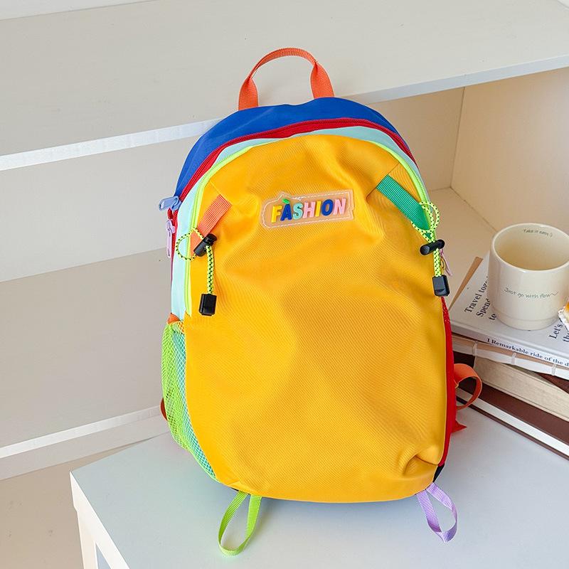 

New high-value portable small backpack, kindergarten schoolbag, going out for leisure travel, primary school sports backpack жовтий