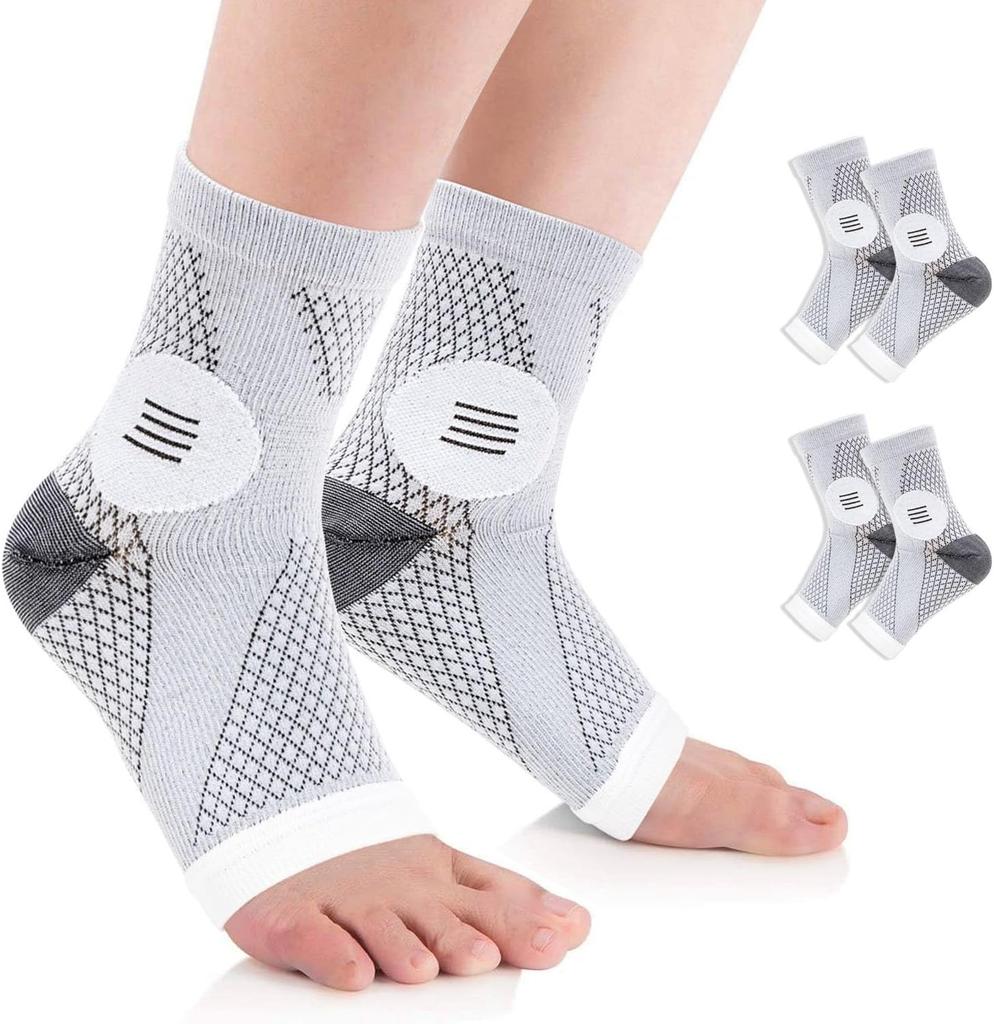 1 Pair Neuropathy Socks for Women Men, Plantar Fasciitis Sock Neuropathy Pain Relief Socks for Feet, Ankle Compression Socks