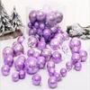 Cute 37pcs Christmas Ball 4/5/6/7/8cm Pearl Color Christmas Tree Decorative Toy Multi Color Hanging Ornament Ball Outdoor