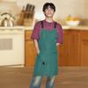 Waterproof Barbecue Apron Solid Color Kitchen Apron Waiter Work Clothes Fashion Apron Woman