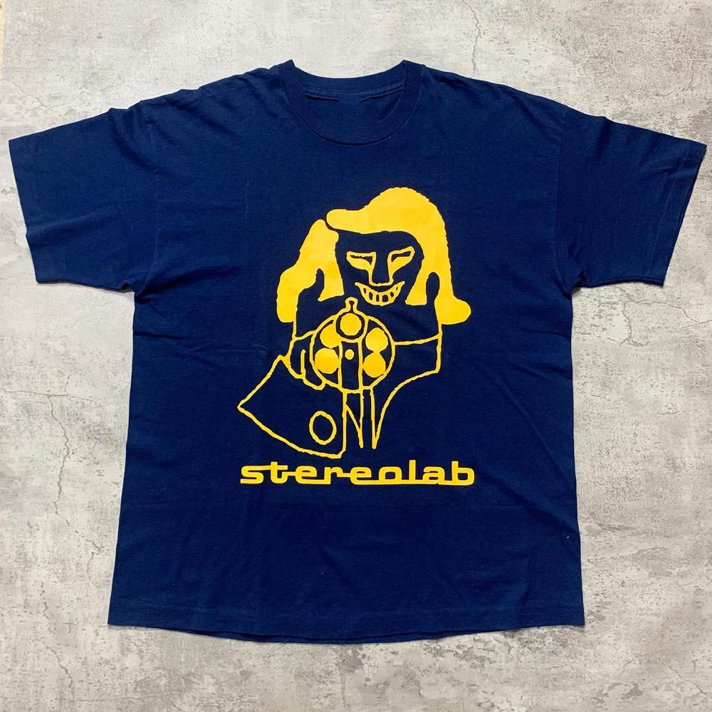 Collection Stereolab Band Short Sleeve Navy Black All Size Shirt  OM521 Unisex T-Shirt S