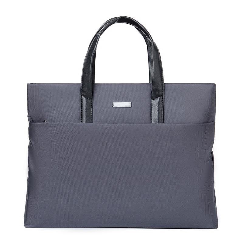 Men's Large Capacity Polyester Business Laptop Handbag: Casual Shoulder or Crossbody Briefcase