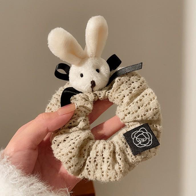 Cinnamoroll Plush Hair Tie: Fluffy Cartoon Hair Rope for Girls