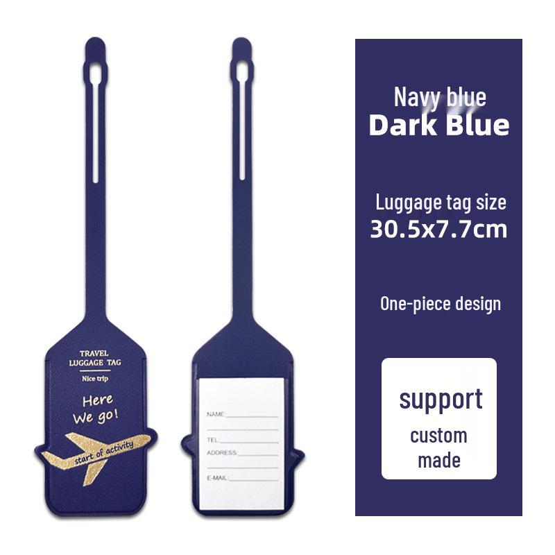 Popular Personalized PU Leather Airplane Luggage Tag and Boarding Pass Identifier