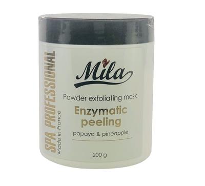 Peeling enzimático para limpeza profunda da pele do rosto Mamão e Abacaxi Peeling enzimático Mila Perfect 200 g