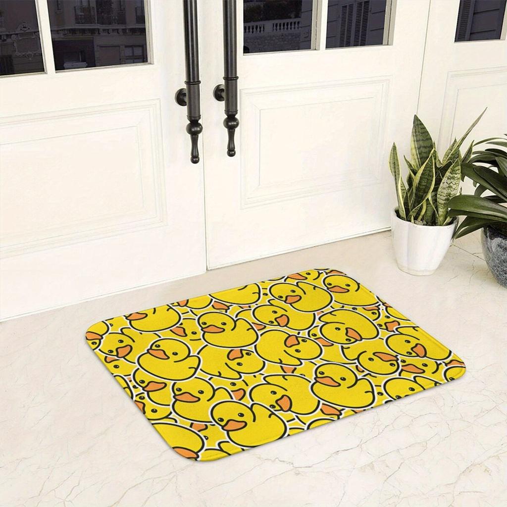 1PC Duck Pattern Kitchen Rugs Non-Slip Door Mats Pop design Bathroom Rug Bath Mat Carpet for Home Sink Laundry Decor