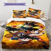 Dragon Ball Super Pattern Bedding,Quilt Set Quilt Cover Pillowcase Home Birthday Gift (1 * Duvet Cover + 2 * Pillowcase, Without Core)