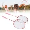 Badminton Set Professional Iron Alloy Badminton Racket with 3 Shuttlecocks Carrying Bag for Beginner Child Adult