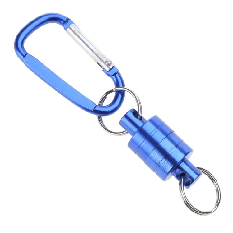 Magnet Buckle Fly Fishing Net Release Hanging Holder Lanyard Clip Carabiner