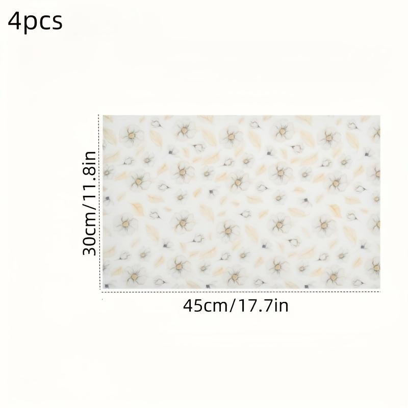 Haitang Flower Refrigerator Pad Waterproof Moisture Proof Non Slip Refrigerator Pad Refrigerator and Kitchen Decoration