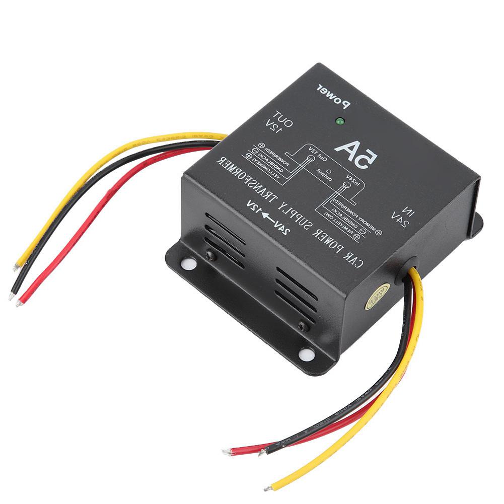 DC 24V To 12V Power Converter Auto Voltage Reducer 5A/30A Step-Down Transformer for Truck Bus Car Fridge Protection Circuit