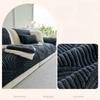3D Plush Couch Cushion Winter Non Slip Soft Sofa Blanket Solid Color Thickened Anti Cat Scratch Sofa Mat Sofa Protective Cover
