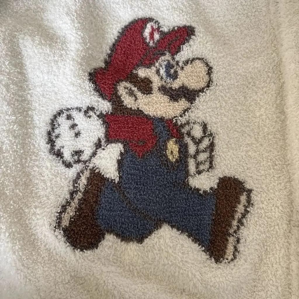 GELATO PIQUE X Super Mario Bros Unisex Cardigan White Long Sleeve Used Good FS