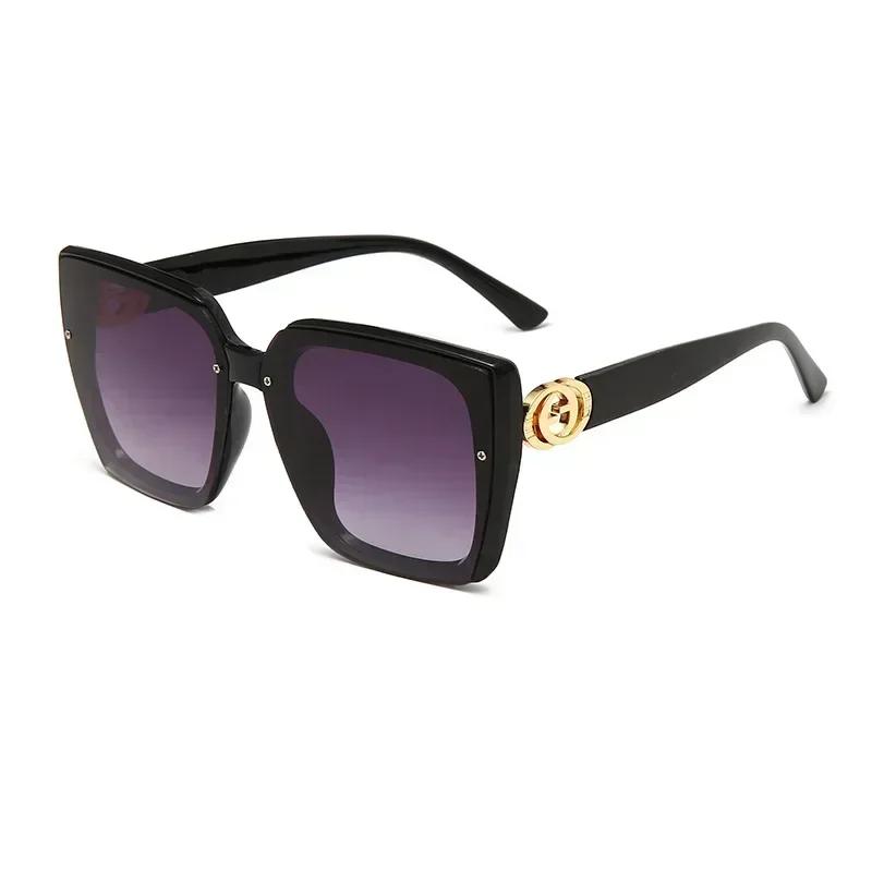 New Fashion Brand Designer Sunglasses Women Vintage Rays Mirror Square Party Travel Luxury Letter Shades Sun Glasses UV400